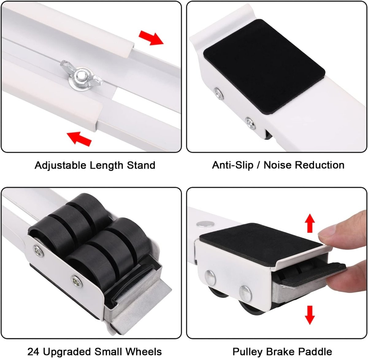 2 Pcs Mobile Furniture Mover Lifter